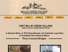 Tablet Screenshot of billiecreekvillage.org